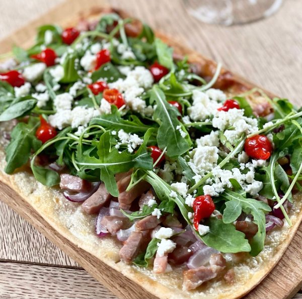 Flammkuchen met spek