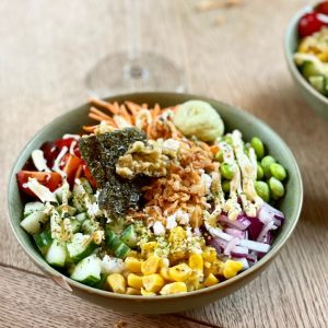 Poke-bowl Scampi