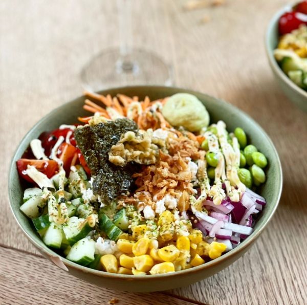 Poke-bowl Scampi